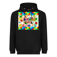 Black autism mom Heavyweight Hoodie - LillyAllenDesigns