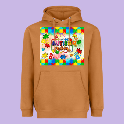 Autism Mom Heavyweight Hoodie Designed By Lillyallendesigns