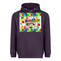 Plum autism mom Heavyweight Hoodie - LillyAllenDesigns