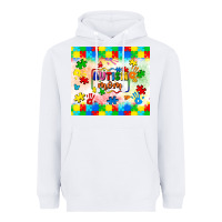 White autism mom Heavyweight Hoodie - LillyAllenDesigns