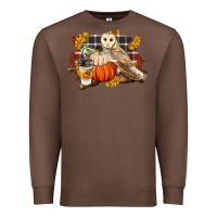 Fall Barn Owl Premium Sweatshirt | Teevron