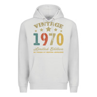 Dove Grey Vintage 1970 Limited Edition 50 Years Of Being Awesome Premium Hoodie - Bettercallsaul