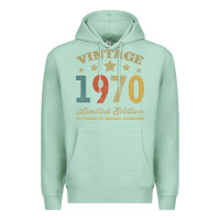 Seafoam Vintage 1970 Limited Edition 50 Years Of Being Awesome Premium Hoodie - Bettercallsaul