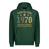 Sports Green Vintage 1970 Limited Edition 50 Years Of Being Awesome Premium Hoodie - Bettercallsaul