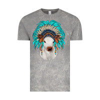 Cloud Rock calf indian headdress Vintage Tee - JahusDesignShop