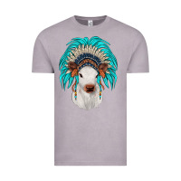 Vintage Zinc calf indian headdress Vintage Tee - JahusDesignShop