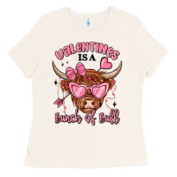 Bone valentines is a bunch of bull Ladies Tee - MaliasSmallBusiness
