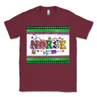 Burgundy mardi gras nurse Classic Tee - Artiststas
