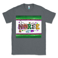 Charcoal Heather mardi gras nurse Classic Tee - Artiststas