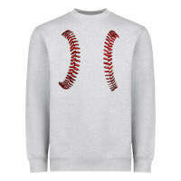 Heather Grey ball stitch Heavyweight Sweatshirt - AdoDesignShop