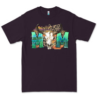 Plum mom with bull skull Premium Tee - Zillion Design Studio