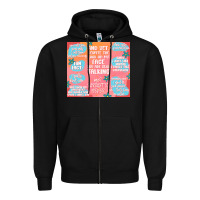 Black sarcastic quotes Zipper Hoodie - MaliasSmallBusiness