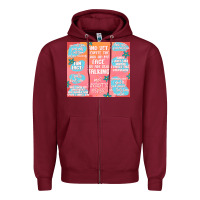 Burgundy sarcastic quotes Zipper Hoodie - MaliasSmallBusiness