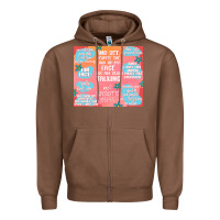 Chestnut sarcastic quotes Zipper Hoodie - MaliasSmallBusiness
