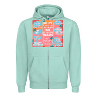 Seafoam sarcastic quotes Zipper Hoodie - MaliasSmallBusiness