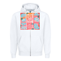 White sarcastic quotes Zipper Hoodie - MaliasSmallBusiness