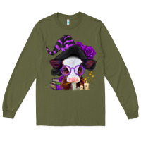 Army Green halloween baby calf Long Sleeve Tee - Jasminsmagicworld