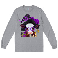 Heather Grey halloween baby calf Long Sleeve Tee - Jasminsmagicworld