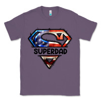Lavender American Super Dad Classic Tee - LillyAllenDesigns