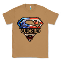 Toasted Coconut American Super Dad Classic Tee - LillyAllenDesigns