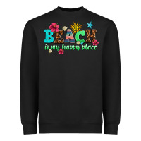 Black beach is my happy place Heavyweight Sweatshirt - AdoDesignShop