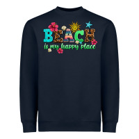 Navy beach is my happy place Heavyweight Sweatshirt - AdoDesignShop