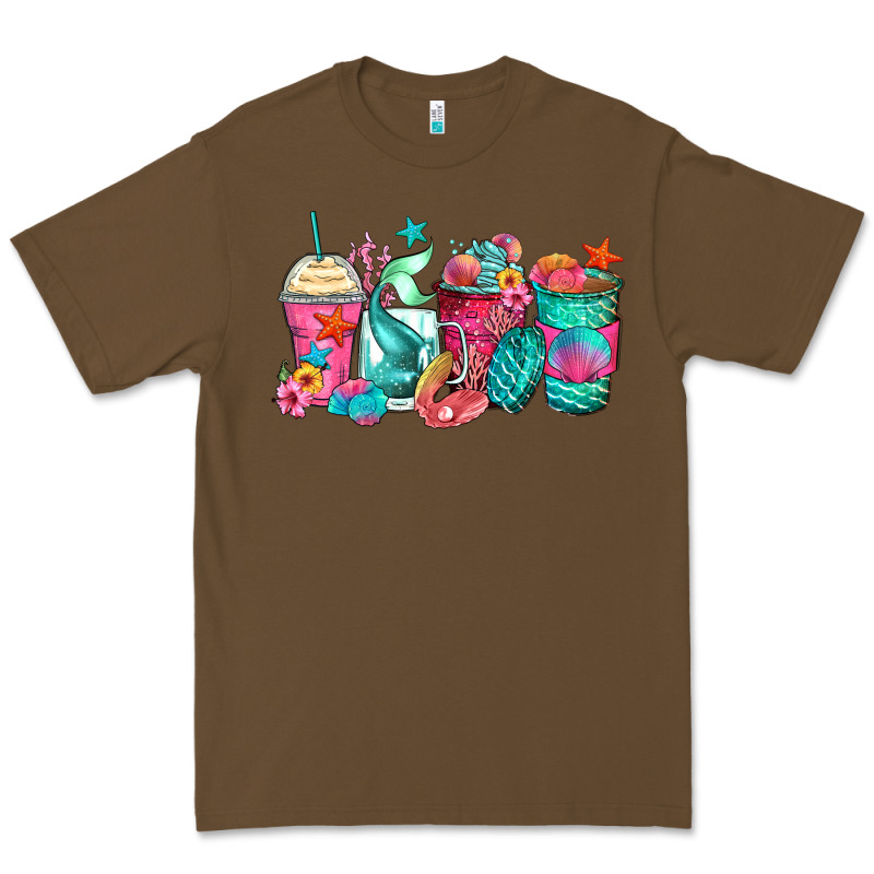 Mermaid Tail Coffee Cups Premium Tee by Zillion Design Studio | Teevron