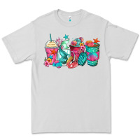 Dove Grey mermaid tail coffee cups Premium Tee - Zillion Design Studio