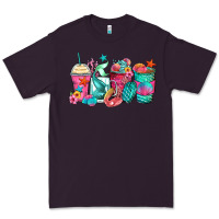 Plum mermaid tail coffee cups Premium Tee - Zillion Design Studio
