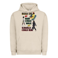 Pigment French Oak rosa sat so ruby could walk so kamala could run juneteenth Urban Hoodie - CowGirlArtShop
