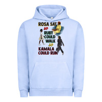 Pigment Grape Ice rosa sat so ruby could walk so kamala could run juneteenth Urban Hoodie - CowGirlArtShop