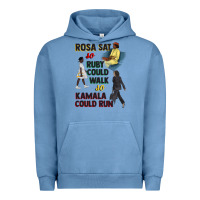 Pigment Pebble Blue rosa sat so ruby could walk so kamala could run juneteenth Urban Hoodie - CowGirlArtShop