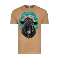 Vintage Camel black angus indian headdress Vintage Tee - JahusDesignShop