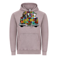 Vintage Zinc farm life truck autism Vintage Hoodie - CowhideDigitalArt