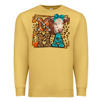 Antique Gold Western Fall Cow Mama Premium Sweatshirt - LillyAllenDesigns