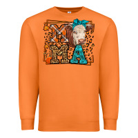 Carrot Western Fall Cow Mama Premium Sweatshirt - LillyAllenDesigns