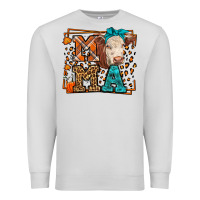 Dove Grey Western Fall Cow Mama Premium Sweatshirt - LillyAllenDesigns