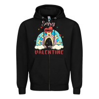 Black sorry girls mommy is valentine Zipper Hoodie - MaliasSmallBusiness