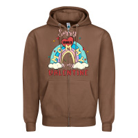 Chestnut sorry girls mommy is valentine Zipper Hoodie - MaliasSmallBusiness