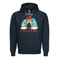 Navy sorry girls mommy is valentine Zipper Hoodie - MaliasSmallBusiness