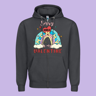 Sorry Girls Mommy Is Valentine Zipper Hoodie Designed By Maliassmallbusiness