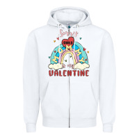 White sorry girls mommy is valentine Zipper Hoodie - MaliasSmallBusiness