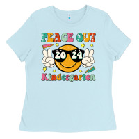 Baby Blue peace out 2024 kindergarten Ladies Tee - JahusDesignShop