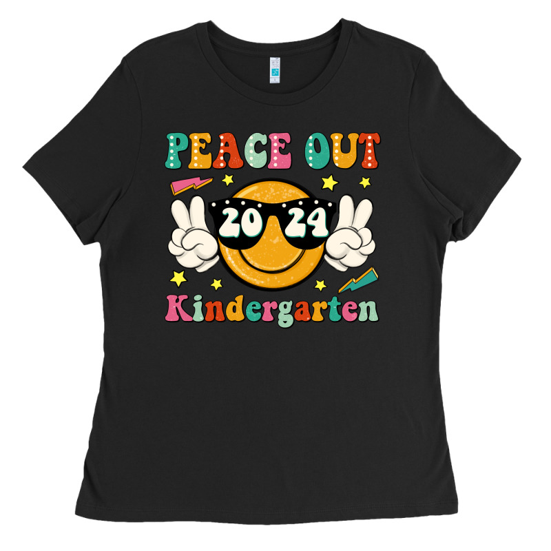Peace Out 2024 Kindergarten Ladies Tee by JahusDesignShop | Teevron