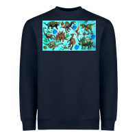 Navy dinosaurs sippy cup Heavyweight Sweatshirt - Artiststas