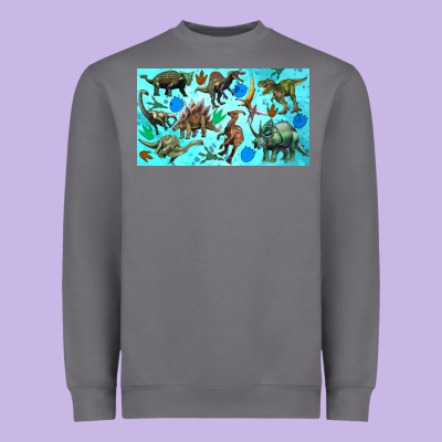 Dinosaurs Sippy Cup Heavyweight Sweatshirt Designed By Artiststas