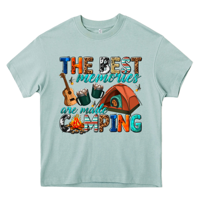 The Best Memories Are Made Camping Heavy Core Tee by texasbilliewilder | Teevron