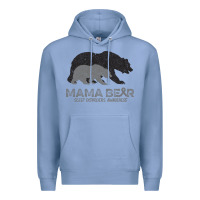 Colony Blue Mama Bear Sleep Disorders Awareness Premium Hoodie - Bettercallsaul