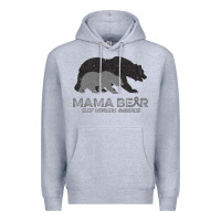Heather Grey Mama Bear Sleep Disorders Awareness Premium Hoodie - Bettercallsaul