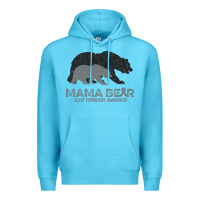 Ocean Blue Mama Bear Sleep Disorders Awareness Premium Hoodie - Bettercallsaul